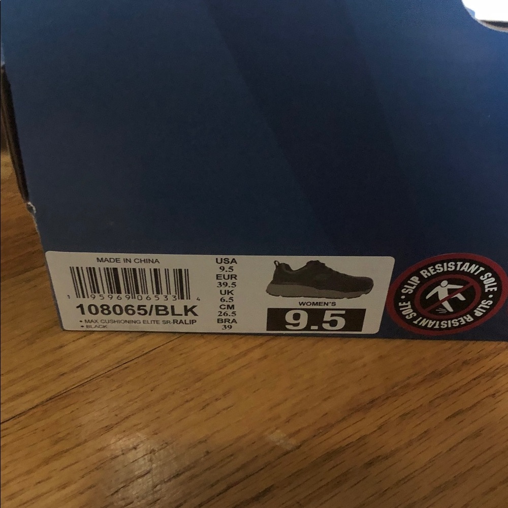 Skechers Black  Work Shoes - Size 9.5 - Picture 2 of 9